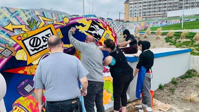 Augmented Reality Mural -interactive- on Northern-most half pipe - Image 2