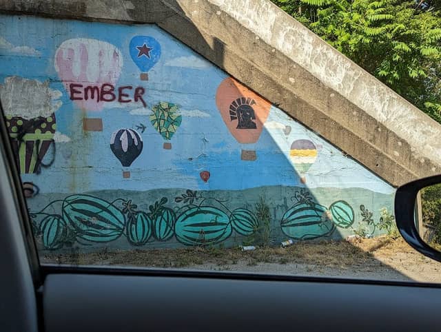 Lincoln painted bridge - Image 1