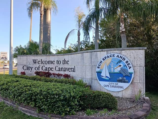 Welcome to Cape Canaveral Sign - Image 1