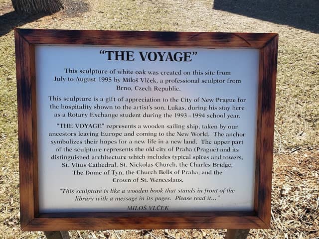 "The Voyage" White Oak Sculpture - Image 3