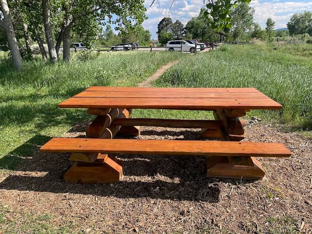 Picnic Bench North of Carson Nature Center parking lot - Image 1