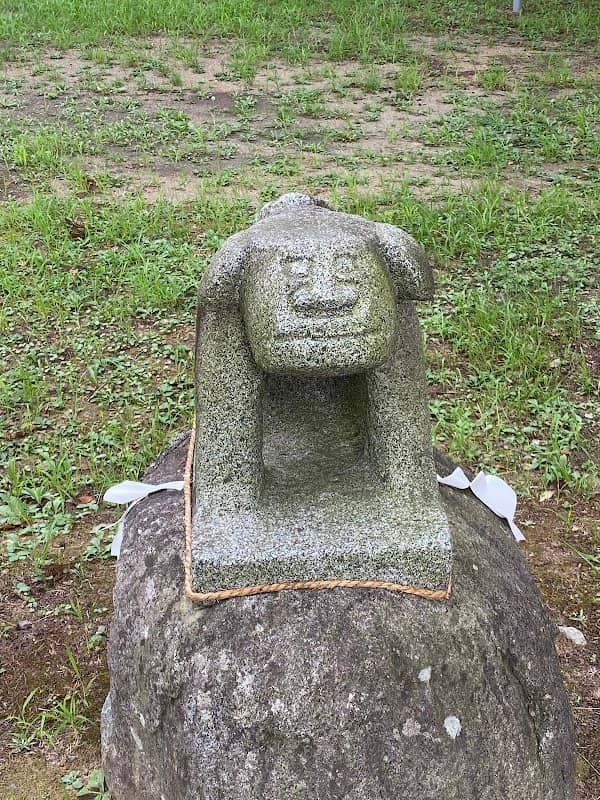 天満宮の石馬(狛犬) - Image 1