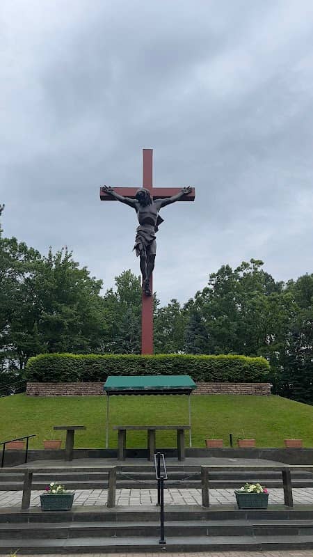 Cross in the Woods Catholic Shrine Cemetery - Image 1