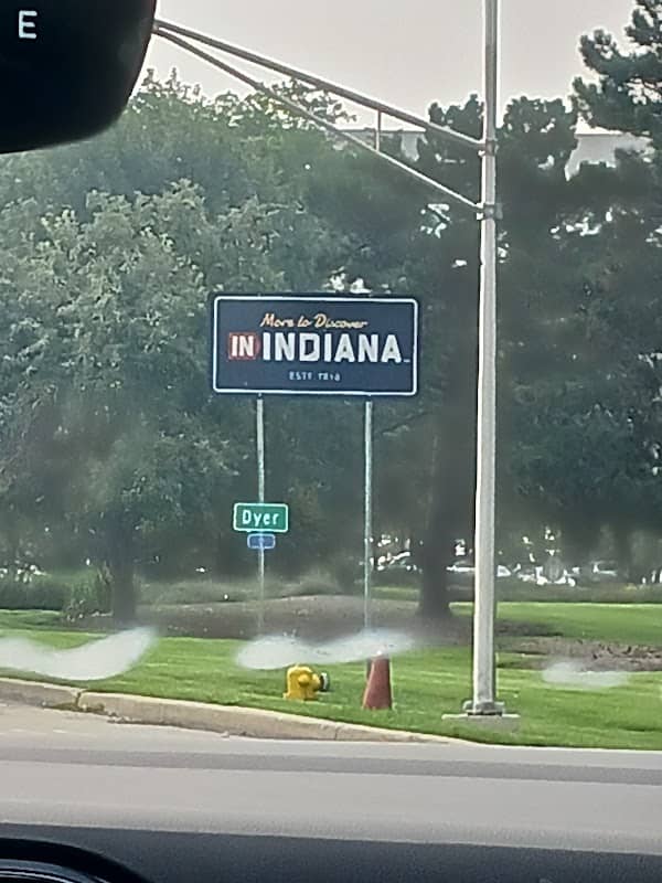 Welcome To Indiana Sign - Image 1
