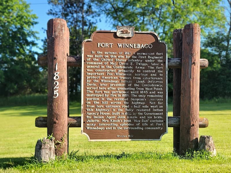Wisconsin State Historical Marker 61: Fort Winnebago - Image 2
