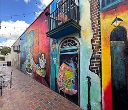 Picayune Thigpen Alley Sign Mural - Image 1