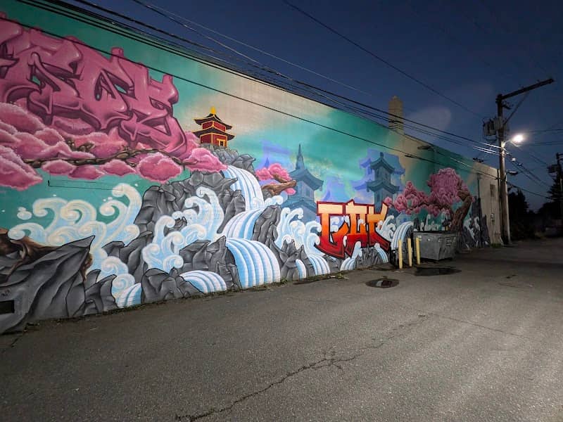 Japanese style graffiti mural - Image 3