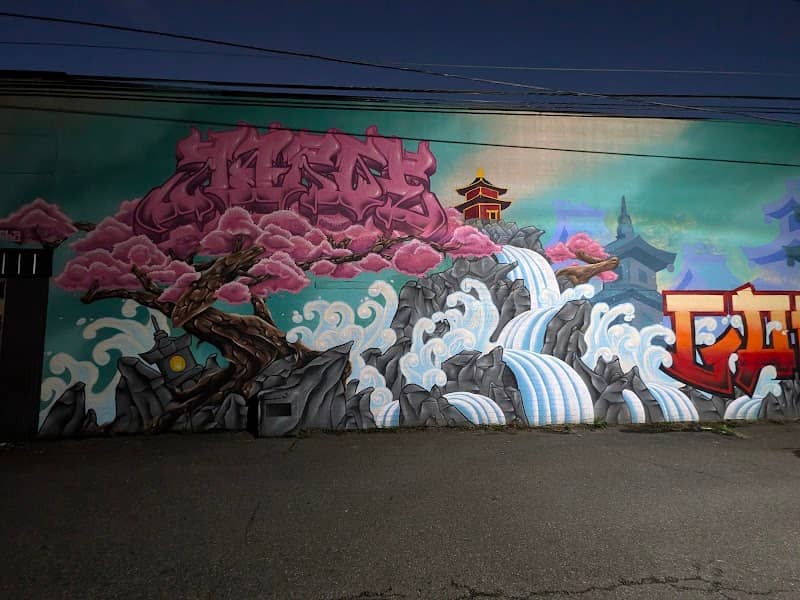Japanese style graffiti mural - Image 2