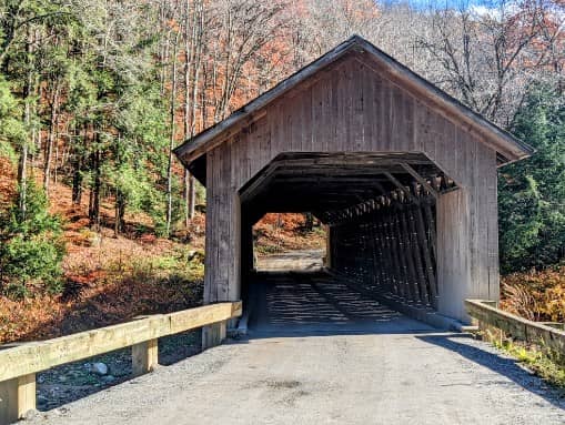 Historic Brown Covered Bridge - Image 1
