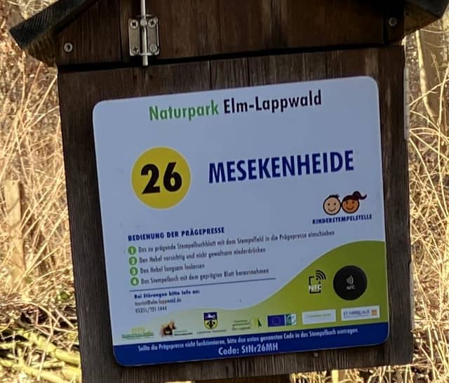 Wanderstempelbuch Elm-Lappwald - Mesekenheide - Image 1