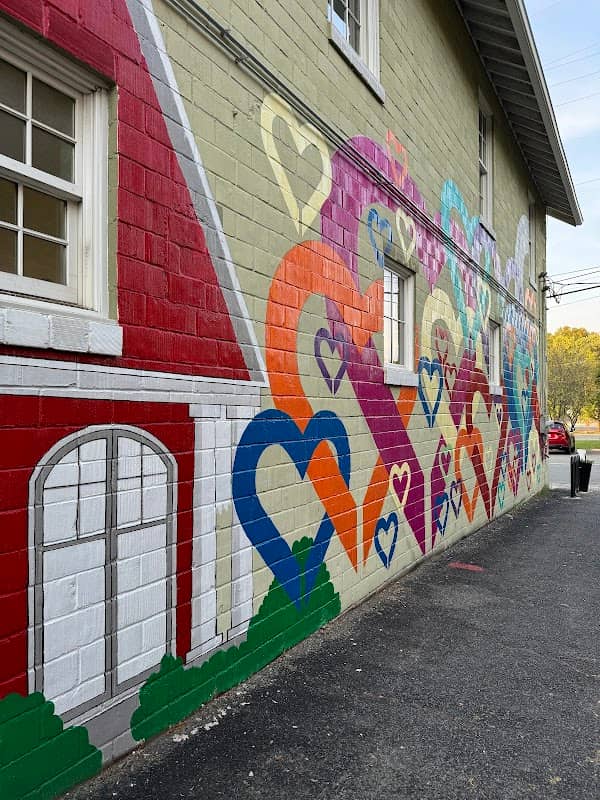 Rustic Love Hearts and Home Mural - Image 2