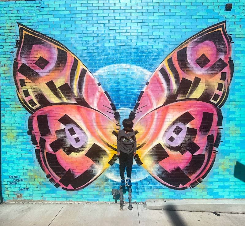 "Arise" Midtown Butterfly Mural - Image 1