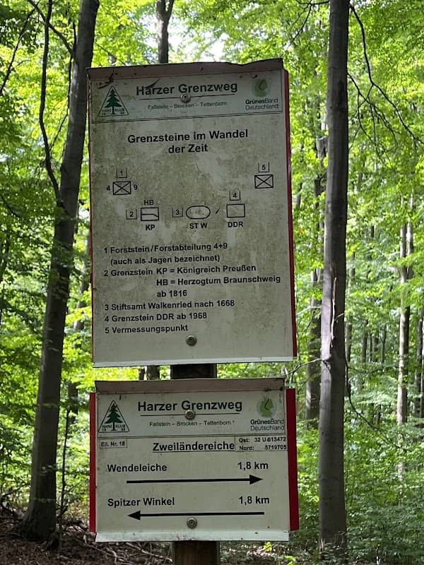 Sonderstempel HWN 9902, Harzer Grenzweg, Zweiländereiche - Image 1
