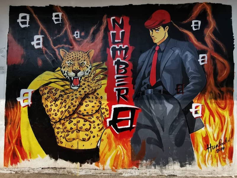 Street art Phitsanulok (tiger&man) - Image 1