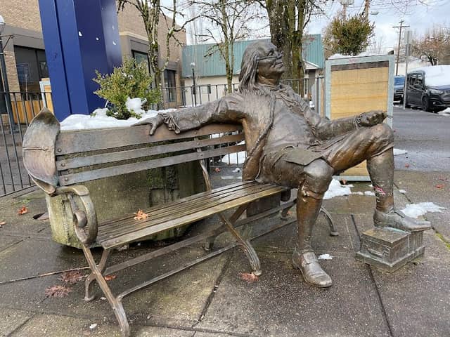 Ben Franklin on a Bench - Image 1