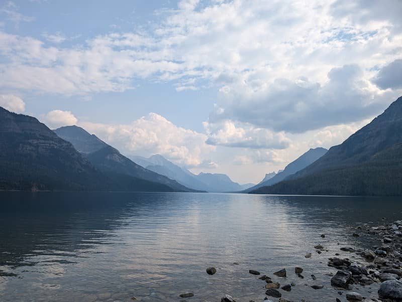 Waterton Lakes National Park Red Chairs Lakeshore Trail - Image 1