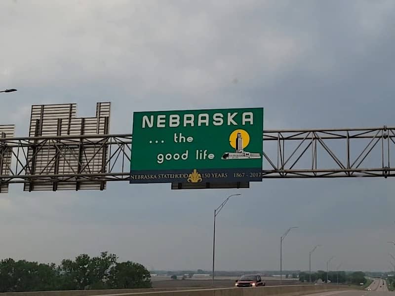 Nebraska Welcome Sign - Image 1