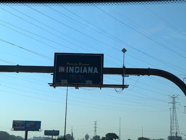 Welcome To Indiana Sign - Image 1