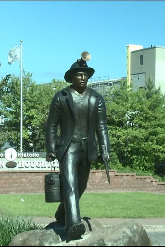 Houghton Miner Statue - Image 1