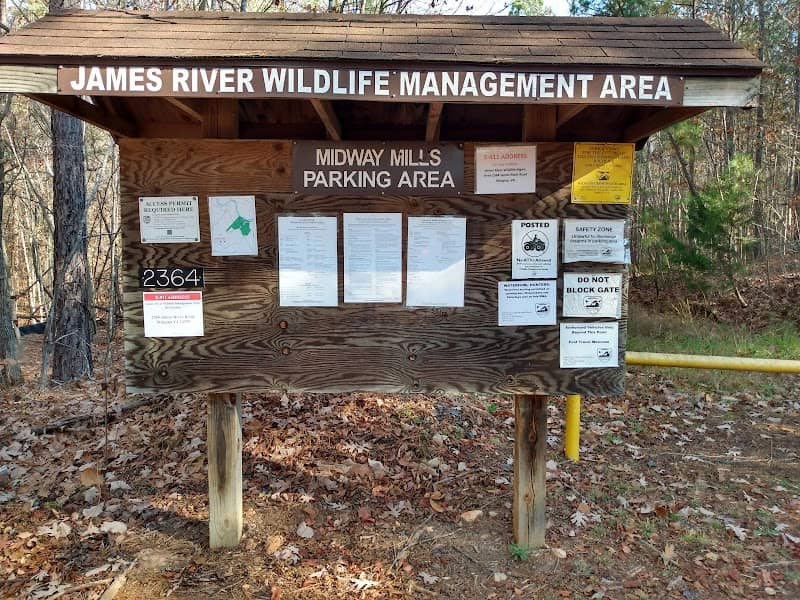 James River Wildlife Management Area - Midway Mills Parking Area - Image 1