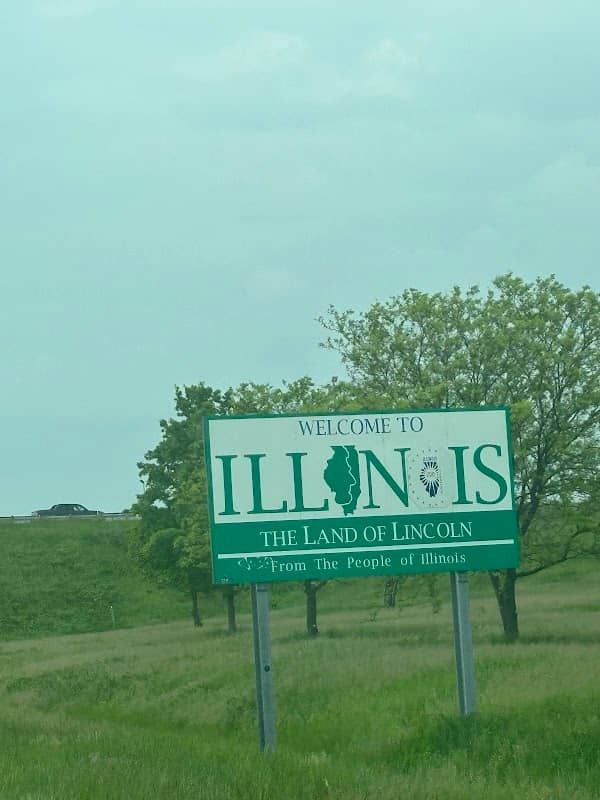 Welcome To Illinois Sign - Image 1