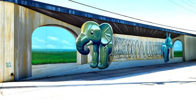 "Leon Keer BOOM! 2024" Mural - Image 1