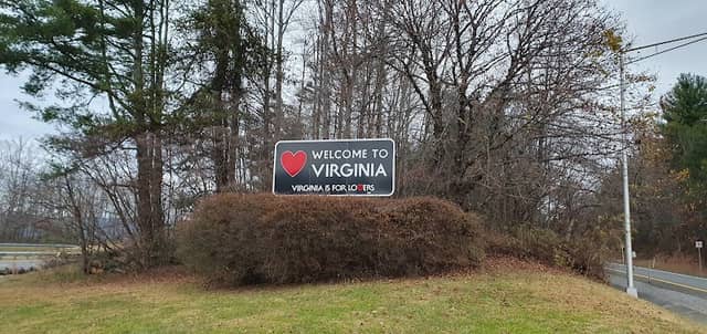 Welcome to Virginia State Sign - Image 1