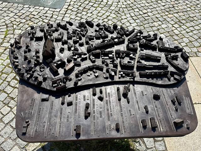 Tastrelief der Stadt Schneeberg - Image 1