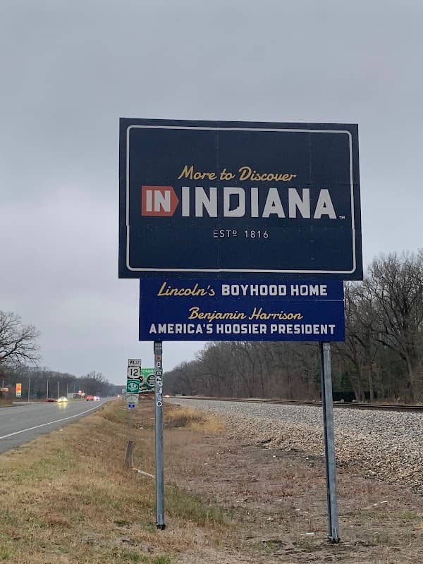 Welcome To Indiana Sign - Image 1