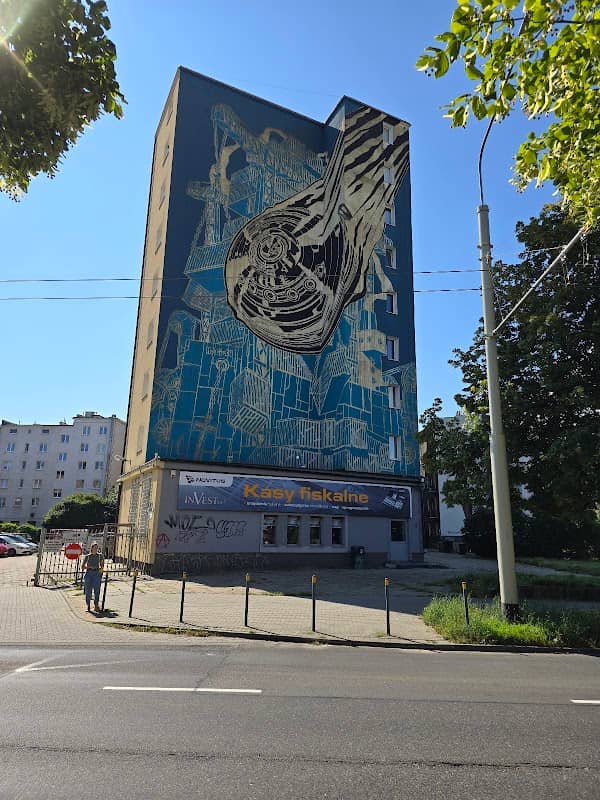Mural czarno niebieski - Image 1