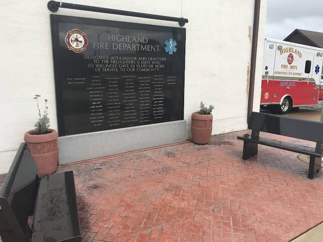 Highland Fire Department Memorial Wall - Image 2