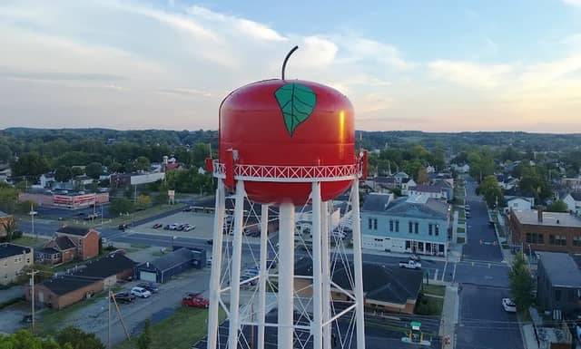 Jackson Ohio Apple Water Tower - Image 1