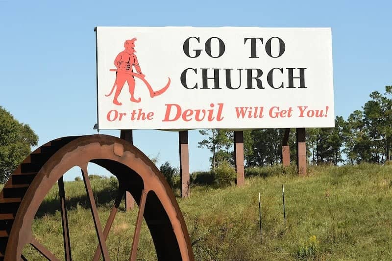 “Go to Church” sign - Image 1