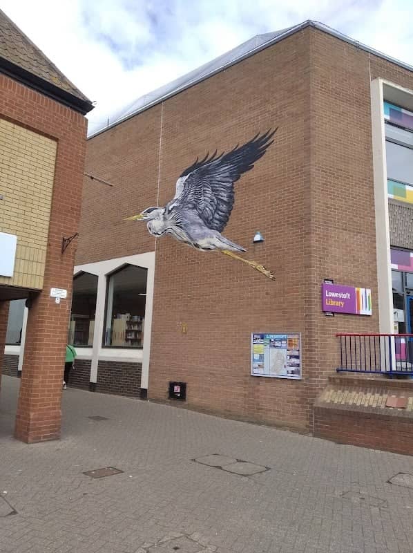 Grey Heron street art by ATM - Image 1