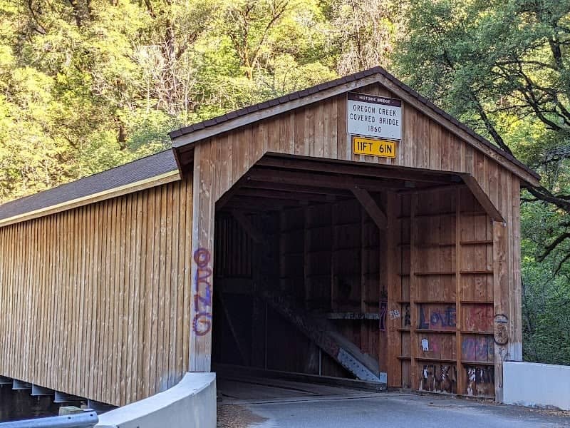Historic Oregon Creek Covered Bridge - Image 1