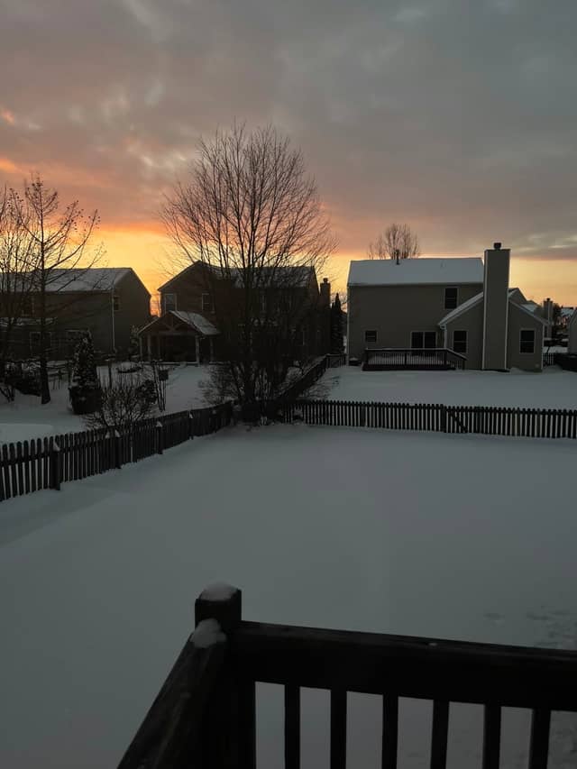 Pataskala Suburban Winter Sunset - Image 1