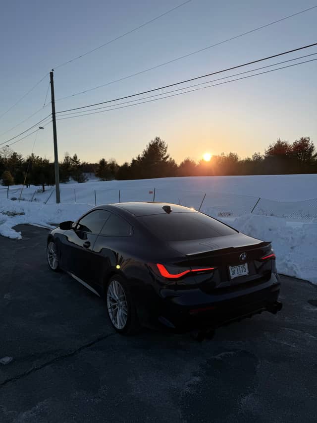 Amherst Snowy Sunset Drive - Image 1