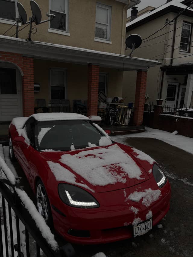 Suburban Winter Driveway - Image 1