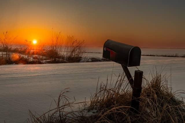 Howe Rural Winter Sunset - Image 1