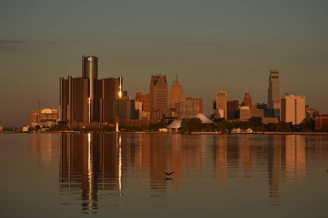 Windsor Riverfront Detroit Skyline View - Image 1
