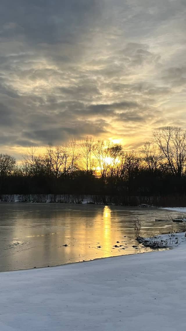 Fort Wayne Winter Pond - Image 1