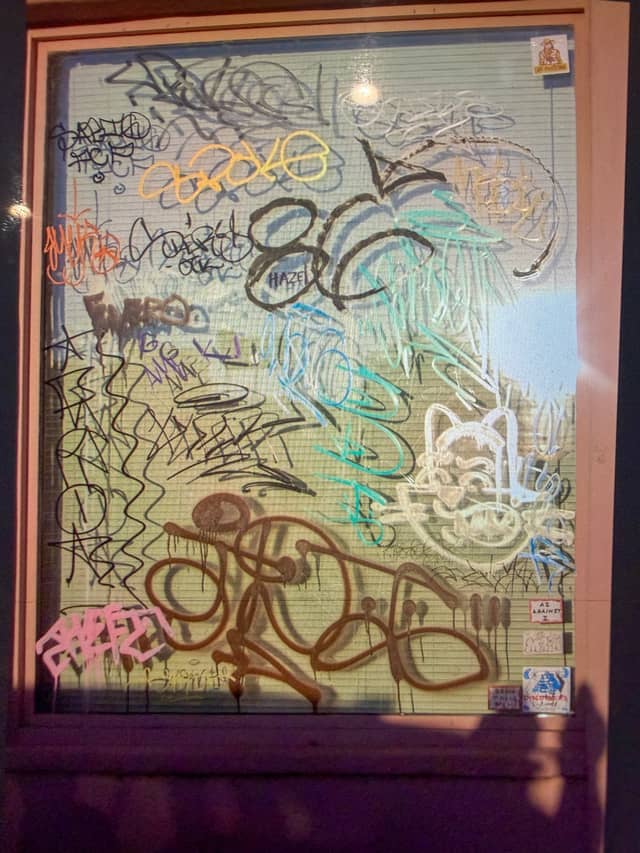 Downtown Tucson Graffiti Window - Image 1