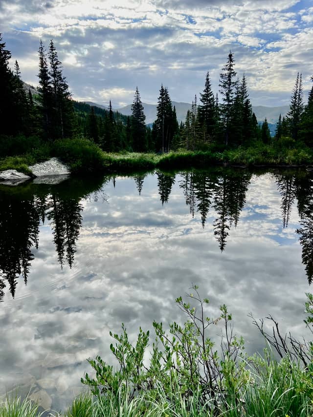 Alpine Lake Reflection Overlook - Image 1