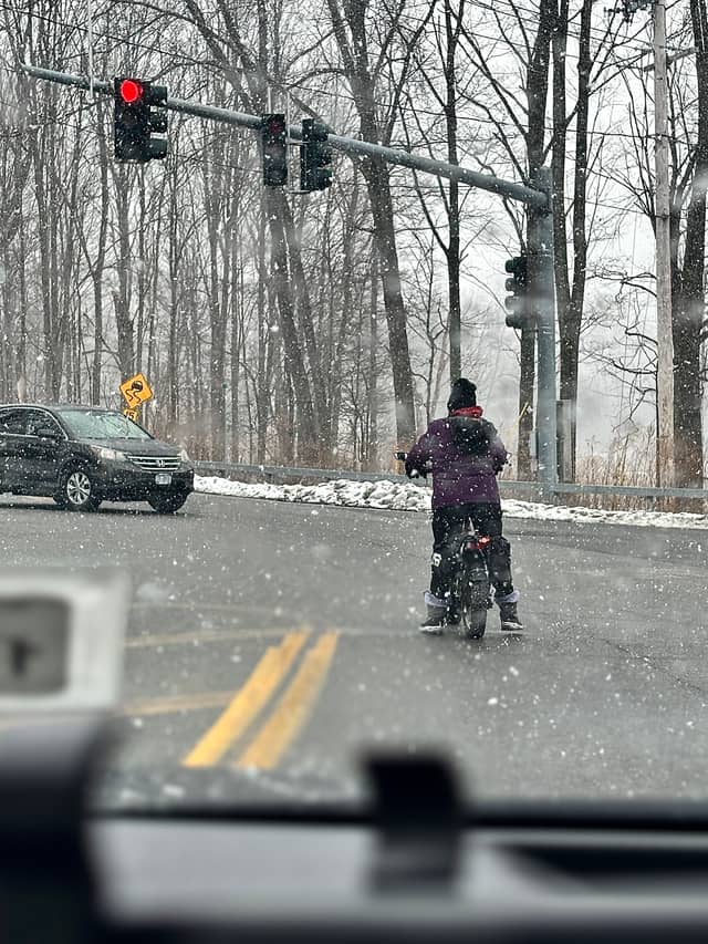 Gidney Avenue Winter Crossing - Image 1