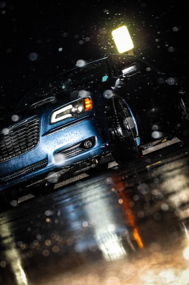 Inkster Rainy Night Streetscape - Image 1