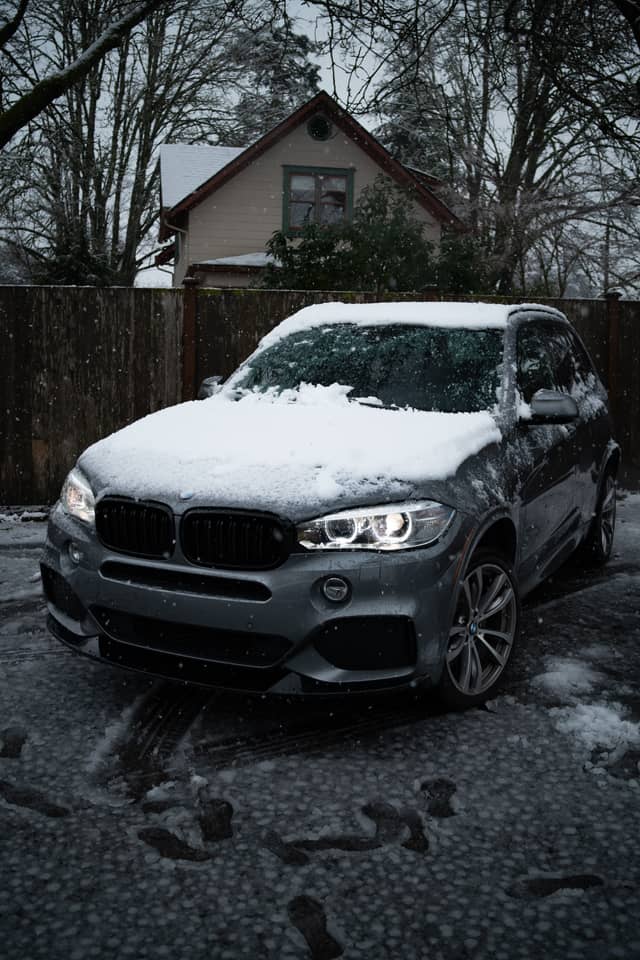 Suburban Winter Driveway - Image 1