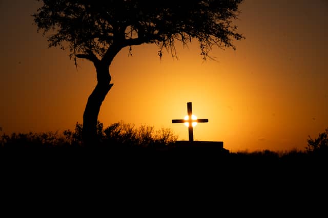 Lavaca Bay Sunset Cross - Image 1