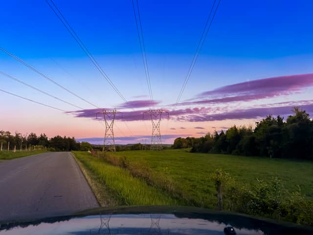 Hudson Valley Power Line Vista - Image 1