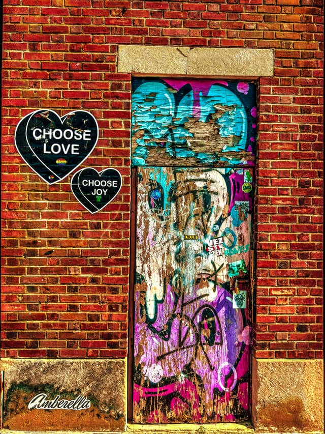 Amberella Hearts Mural, Asbury Park - Image 1