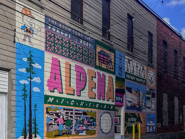 Alpena Postcard Mural - Image 1